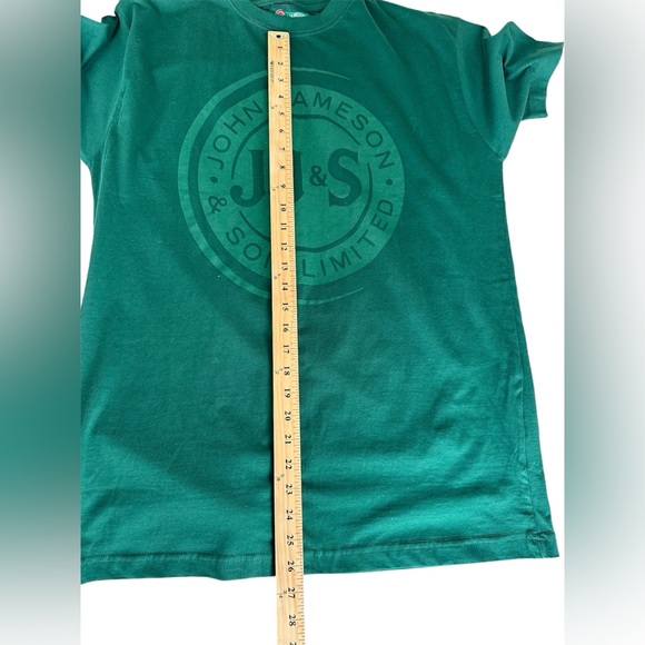 Men’s Green Tee T Shirt Jameson Irish Whiskey Large Frat Halloween College - Picture 4 of 6